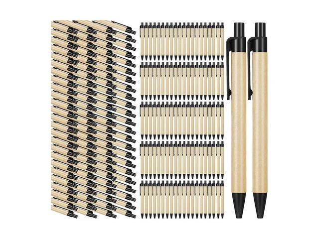Photos - Mini Oven 200 Piece Black Ballpoint Pens Ecofriendly Pens Recycled Kraft Paper Pens
