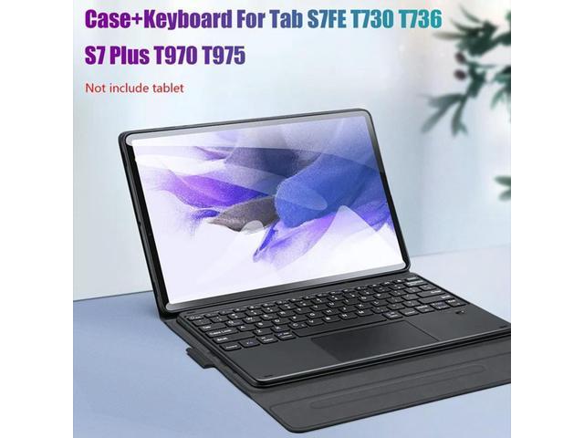 Photos - Mini Oven PU Case+Keyboard For Tab S7FE T730/T736/ S7 Plus T970/T975 12.4 Inch Table
