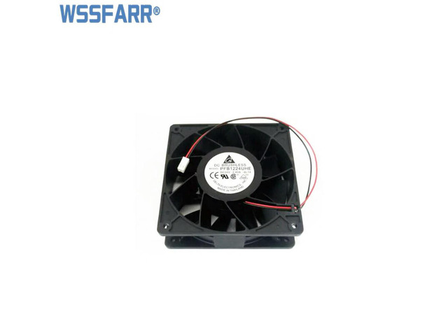 For Delta PFB1224UHE -6L14 Cooling 12CM 12038 120x120x38MM 2Wires DC 24V 2.40A Wind Volume Inverter Fan