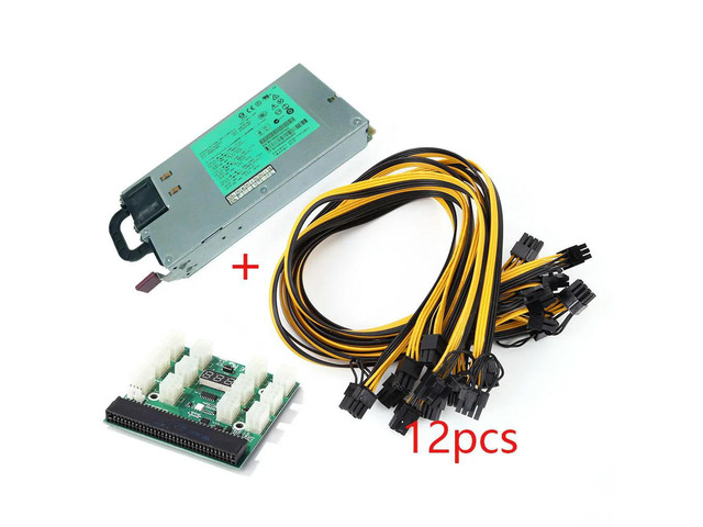 1200W Graphics Card Power Supply DPS-1200FB A HSTNS-PD11 440785-001 438202-002 441830-001 for DL580G5 for Mining 6Pin To 8Pin
