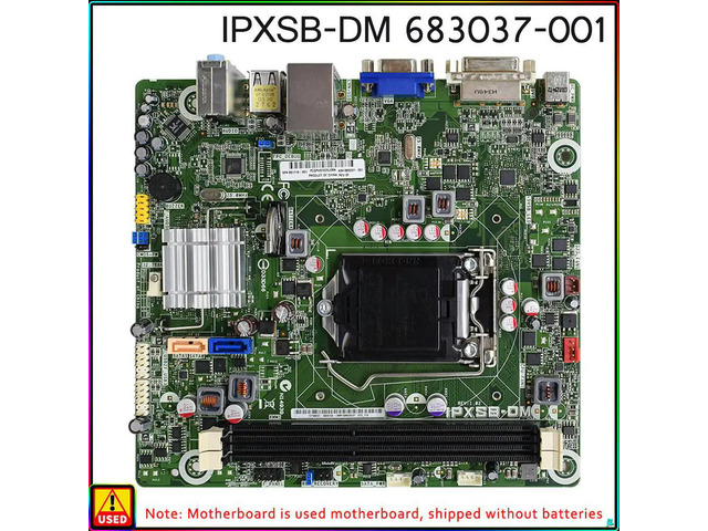 For H61 mini ITX Motherboard IPXSB-DM 691719-001 683037-001 1155 Pin DC