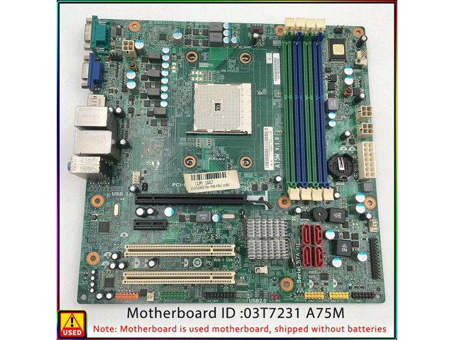 FOR Mainboard motherboard use for M78 m5200t m5790d D3F2-LM3 03T7231 A75M FM2 03T7232