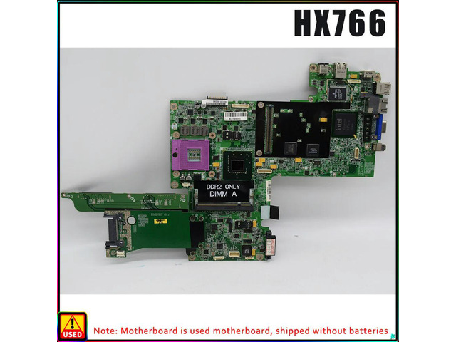 OUGEDA CN-0HX766 0HX766 HX766 DA0FM5MB8G0 Laptop Motherboard For Vostro 1700 965PM DDR2 Main Board free CPU fully test