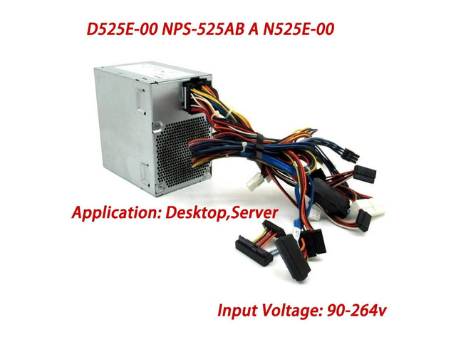 525W ATX Server Power Supply for YY922 0YY922 525W PSU N525E-00 NPS-525AB A For Precision T3400 390 525w PSU 80 Plus 92mm Fan