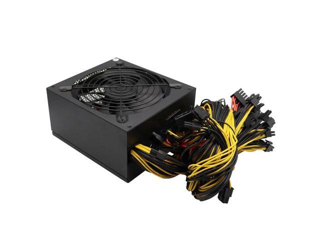 2600w ATX ETH Mining Bitcoin Power Supply 95% Efficiency Support 8 Display Cards GPU for BTC Bitcoin Miner