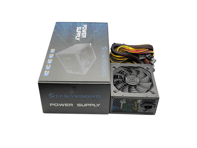 Long GPU 6+2PIN Cable 2000W PSU ATX 12V ETH Asic Bitcoin Miner Ethereum Mining Power Supply PC 8 Graphics Cards