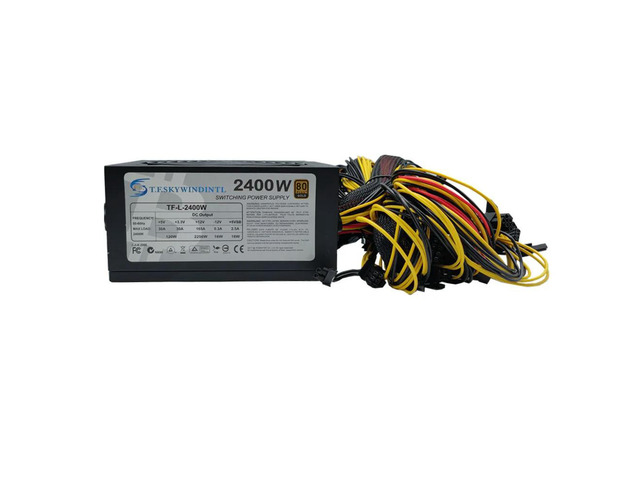 2400w Atx Power Supply For Mining Computer Rx 480 Rx 470 Rx 570 Mining Rig Psu 8 Cards Mining Antminer