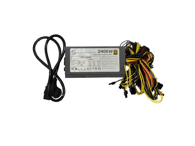 1800W 2000W 2400W PC Power Supply For Bitcoin Mining ATX ETH Mining Machine Support 8 Display Cards GPU For Bitcoin Miner