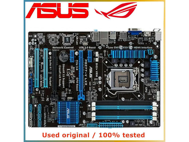 P8Z77 ATX For P8Z77-V LX2 Computer Motherboard LGA 1155 DDR3 32G For Z77 Desktop Mainboard SATA III PCI-E 3.0 X16