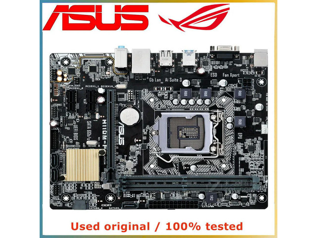For H110M-F Computer Motherboard LGA 1151 DDR4 32G For H110 Desktop Mainboard SATA III PCI-E 3.0 X16