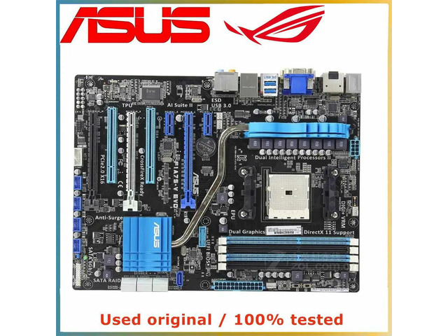 For F1A75-V EVO Computer Motherboard FM1 DDR3 32G For A75 Desktop Mainboard SATA III USB PCI-E 3.0 X16