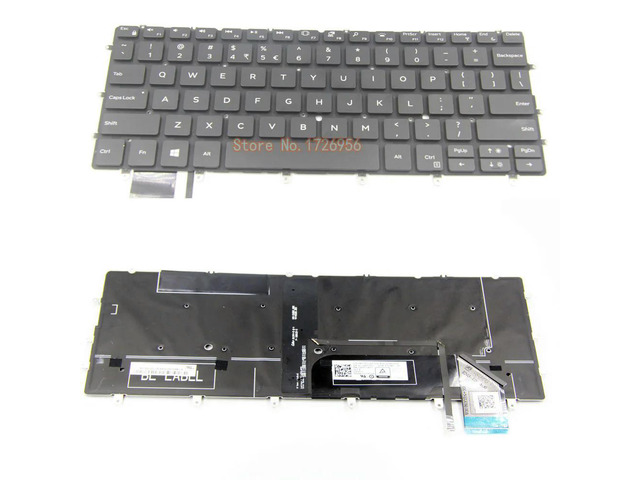 Laptop Keyboard Enter-key w/Backlit for XPS 13 9370 13-9370 13-9370-D1705S US 06Y7DJ backlit keyboard