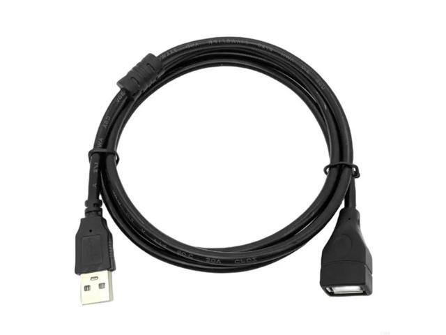 200cm USB 2.0 A Male To Female Fast Speed Data Sync Charger Extension Cable Cord Black Data Cables for laptop PC