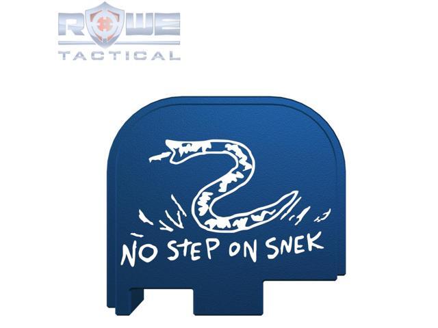 Rowe Tactical Rear Slide Cover Plate for Glock G43 G43x G48 - Blue - No Step On Snek