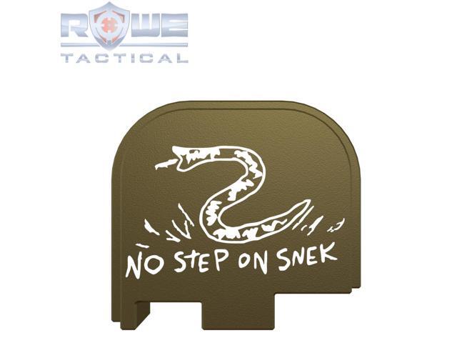 Rowe Tactical Rear Slide Cover Plate for Glock G43 G43x G48 - Olive Drab - No Step On Snek