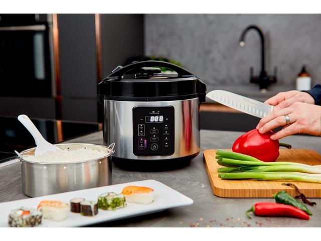 Yum Asia Kumo YumCarb Rice Cooker with Ceramic Bowl and Advanced Fuzzy Logic, (5.5 Cups, 1 Litre), 5 Rice Cooking Functions, 3 Multicooker...