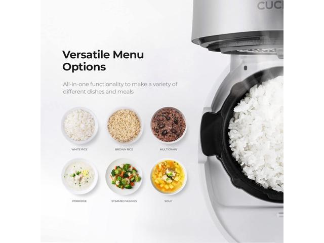 CUCKOO CRP-MHTR0309F 3-Cup (Uncooked) / 6-Cup (Cooked) Induction Heating Twin Pressure Rice Cooker & Warmer with Nonstick Inner Pot, 15 Menu Modes,...