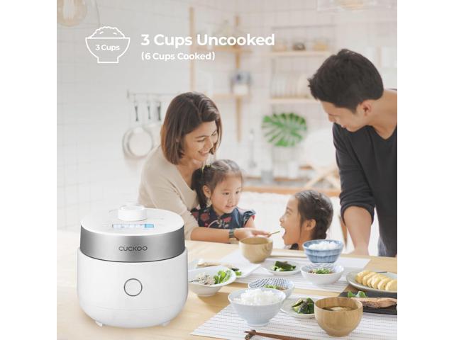 CUCKOO CRP-MHTR0309F 3-Cup (Uncooked) / 6-Cup (Cooked) Induction Heating Twin Pressure Rice Cooker & Warmer with Nonstick Inner Pot, 15 Menu Modes,...