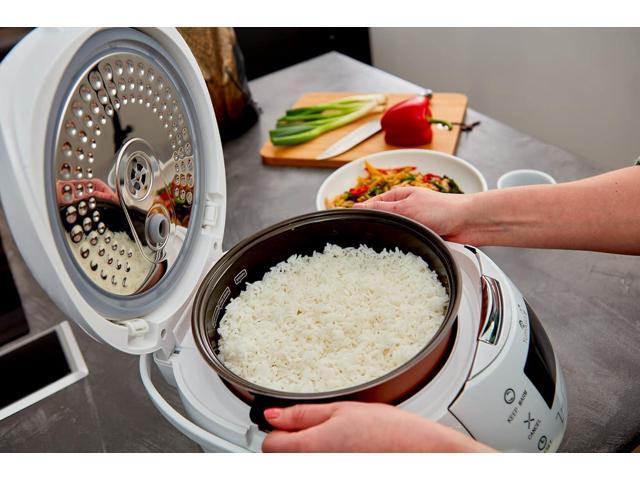 Yum Asia Sakura Rice Cooker with Ceramic Bowl and Advanced Fuzzy Logic (8 Cup, 1.5 Litre) 6 Rice Cook Functions, 6 Multicook Functions, Motouch LED...
