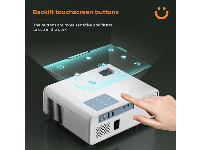 YABER Pro Y9 5G WiFi Bluetooth Projector, 13000LM 420 ANSI Native 1080P Projector 4K Support, Outdoor Movie Projector with Screen, Max 500' 4P/4D...
