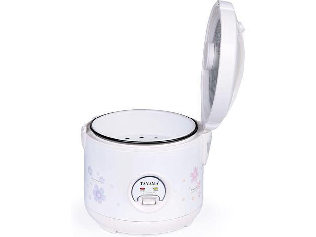 TAYAMA Automatic Rice Cooker & Food Steamer 10 Cup, White (TRC-10RS)
