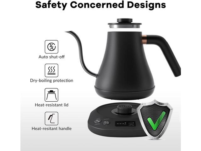 Mecity Electric Kettle Gooseneck Pour Over Kettle ±1 Temperature Control Quick Heating Water Boiler for Coffee & Tea & Formula Auto Shut Off Tea...