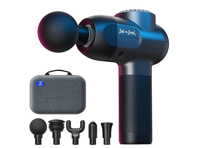 Bob and Brad C2 Massage Gun with 5 Speeds and 5 Heads for Professional Athletes Home Gym Workout Recovery Pain Relief