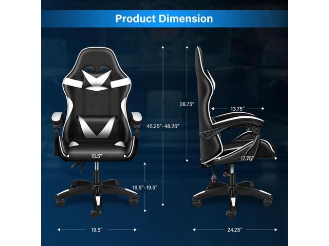 steelway Gaming Chair Office Chair Desk Chair Computer Chair, Cheap Gaming Chair for Adults, Racing Gamer Chair with Massage Lumbar Support,...