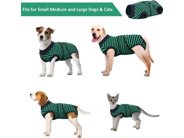 Kuoser Recovery Suit for Dogs Cats After Surgery, Professional Pet Recovery Shirt Dog Abdominal Wounds Bandages, Substitute E-Collar & Cone,Prevent...