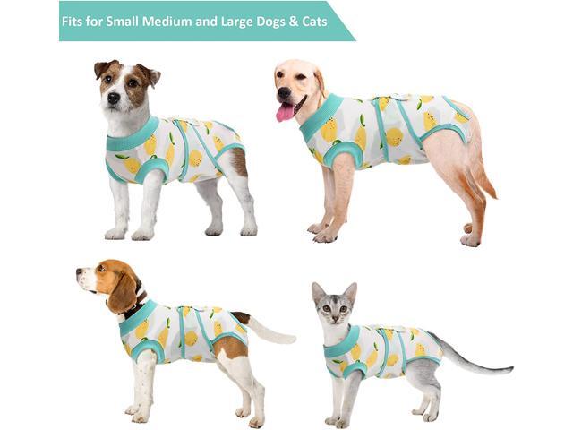 Kuoser Recovery Suit for Dogs Cats After Surgery, Professional Pet Recovery Shirt Dog Abdominal Wounds Bandages, Substitute E-Collar & Cone,Prevent...