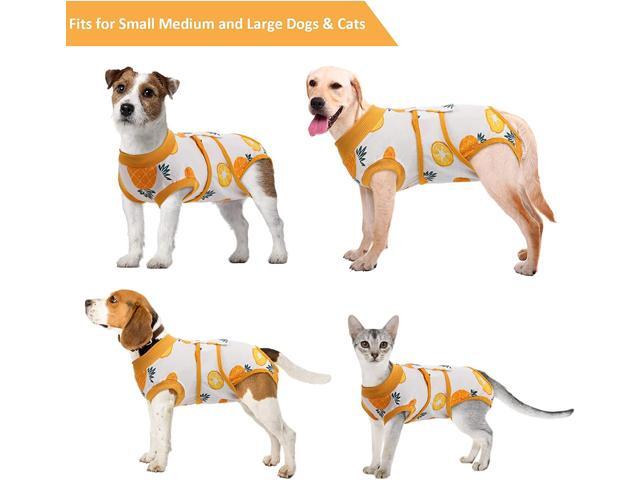 Kuoser Recovery Suit for Dogs Cats After Surgery, Professional Pet Recovery Shirt Dog Abdominal Wounds Bandages, Substitute E-Collar & Cone,Prevent...