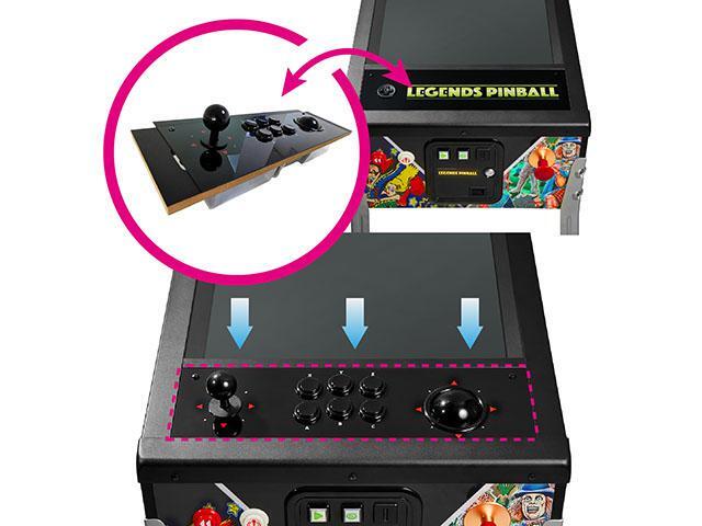 Arcade Control Panel, Drop-In Upgrade For Legends Pinball Arcade Machine, Home Arcade, Plug and Play Arcade Style 8-Way Joy Stick and Trackball...
