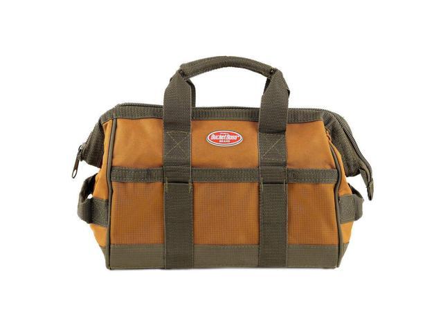BUCKET BOSS 60012 Tool Bag,16 Pocket,12' x 7' x 9', Double Wall 600 Poly