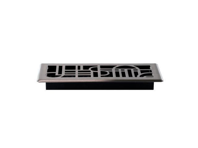 DECOR GRATES ADH412-NKL Floor Register 5.5 X 13.5, Plated Nickel, Plated Steel