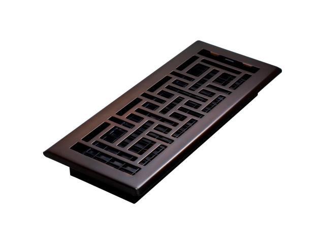 DECOR GRATES AJH412-RB Floor Register 5.5 X 13.5, Rubbed Bronze, Plastic