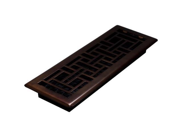 DECOR GRATES AJH414-RB Floor Register 5.5 X 15.5, Rubbed Bronze, Plated Steel
