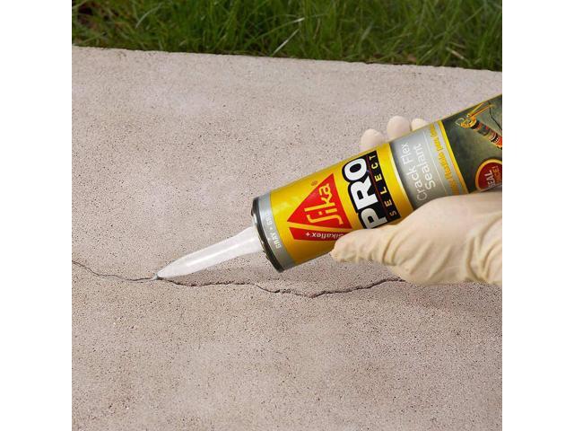 10.1 Fl. Oz. Sikaflex Crack Flex Textured Self-Leveling Crack Repair Polyurethane Sealant In Gray