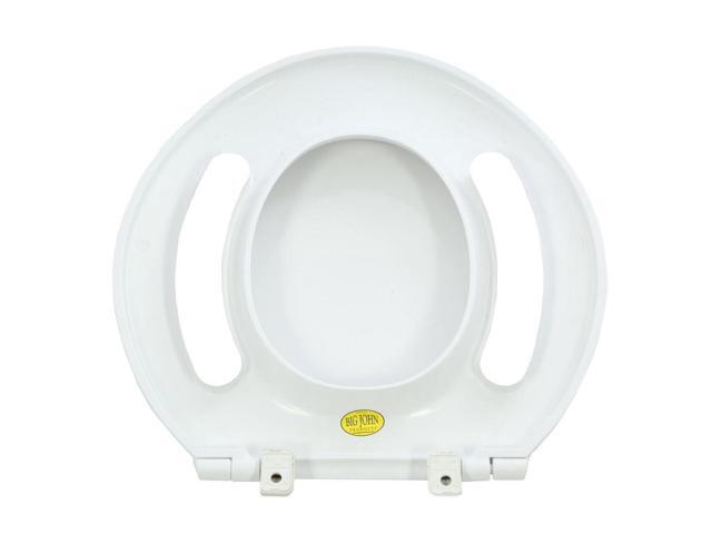 Standard Elongated Closed Front Toilet Seat With Cover In White