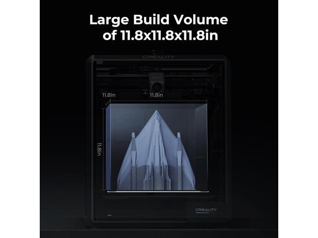 Creality K1 Max Large High-Speed 3D Printer - 600mm/s Speed, 300x300x300mm Build Volume, AI LiDAR, Dual AI Cameras, 300°C High-Temp Nozzle,...