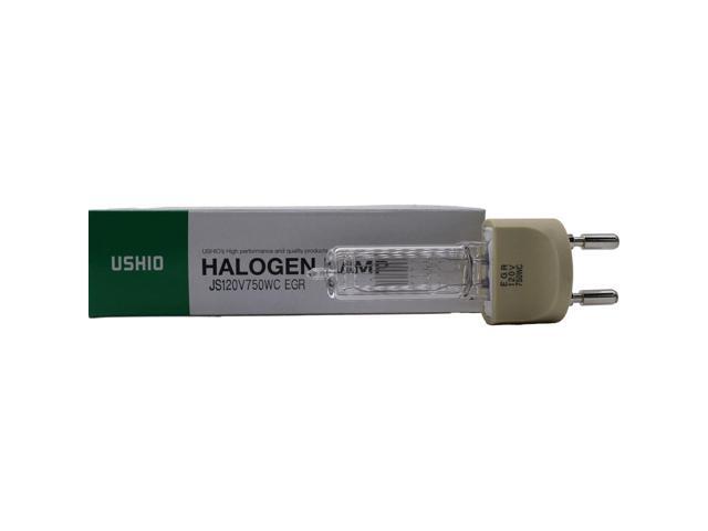 1000282 EGR JS120V-750WC 750W 120V Halogen Stage & Studio Lamp 10 Pack for Ushio, G22 Base, T7 Clear, 3200K, 21000 Lumens, 200 Hour Life