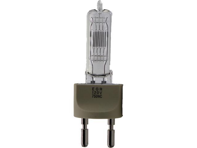 1000282 EGR JS120V-750WC 750W 120V Halogen Stage & Studio Lamp 10 Pack for Ushio, G22 Base, T7 Clear, 3200K, 21000 Lumens, 200 Hour Life