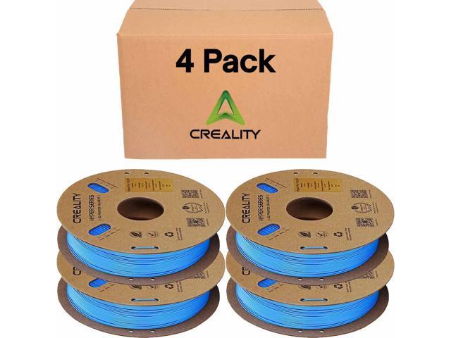 Creality Hyper PLA 3D Printer Filament 4 Pack - 1.75mm, 1kg Spool, Up to 600mm/s High-Speed Printing, +/-0.03mm Accuracy, Compatible with Creality...