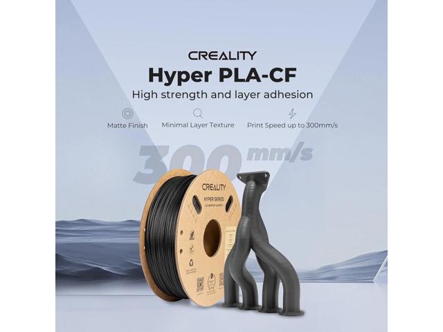 Creality Carbon Fiber Filament 1.75mm - High-Speed 3D Printer Filament, 50-300mm/s, 1kg Spool, Dimensional Accuracy +/- 0.03mm, Compatible with K1C...