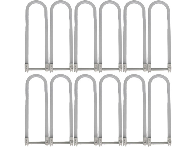 Ushio 3000733 Ubiquity LED T8 Universal U-Bend 24in 13W 5000K G13 Medium BiPin Type A Ballast Compatible or Type B Bypass 120-277V