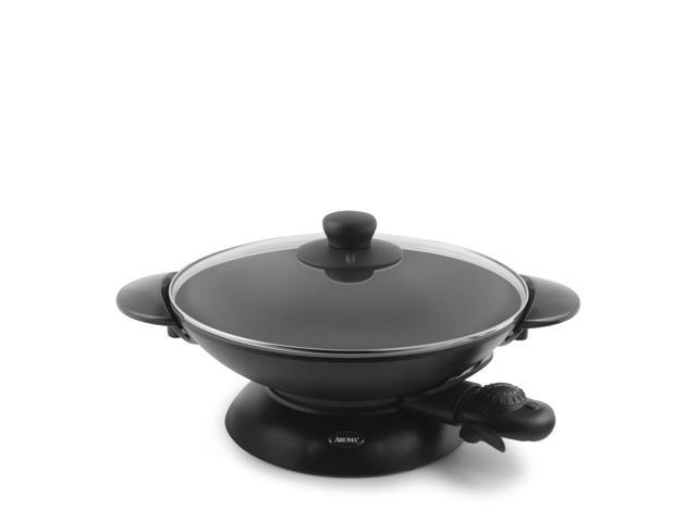Aroma Housewares AEW-307 Electric Wok, 5 Qt, Black