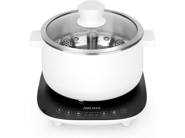 Photos - Other kitchen appliances Aroma Housewares 2.5-Liter Smart Electric Hot Pot & Rapid Boil Steamer wit 