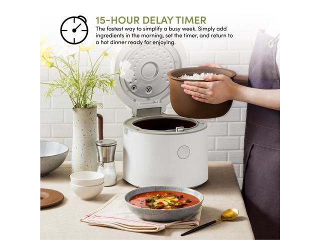 AROMA Professional 12-Cup (Cooked) / 3Qt. Purple Clay Rice & Grain Multicooker (ARC-7206P)