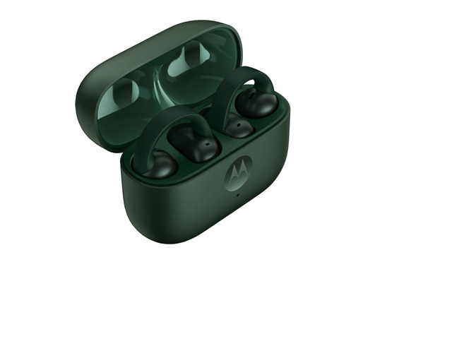 Motorola Moto Buds Loop with Sound by Bose - Pantone Trekking Green