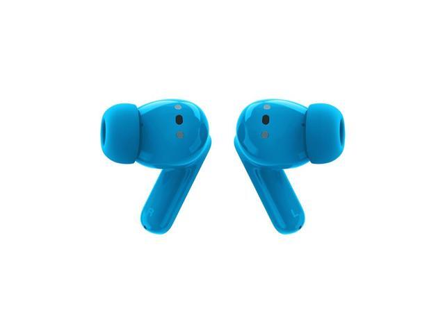 Motorola Moto Buds Bass XT2443-1 Dynamic ANC, Triple Microphone Array, Bluetooth 5.3, IP54 Water & Dust Resistant, Dolby Atmos Audio - (Blue Jewel)