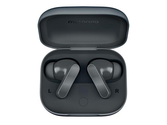 Motorola Moto Buds Bass XT2443-1 Dynamic ANC, Triple Microphone Array, Bluetooth 5.3, IP54 Water & Dust Resistant, Dolby Atmos Audio (Pantone Dark...
